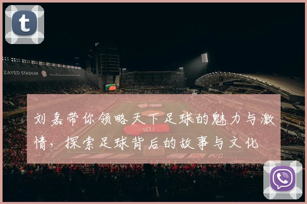 刘嘉带你领略天下足球的魅力与激情，探索足球背后的故事与文化
